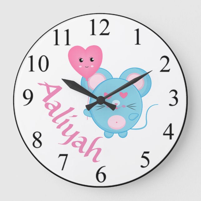 Maus Große Wanduhr (Vorderseite)