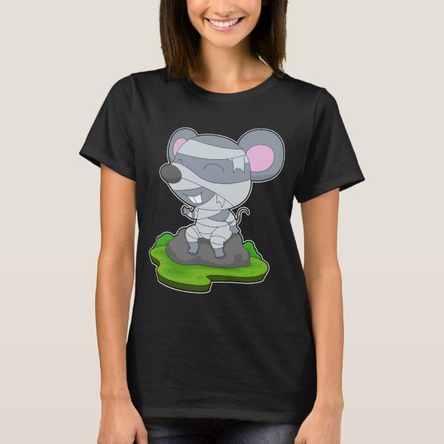 Maus Halloween Mummy T-Shirt (Vorderseite)