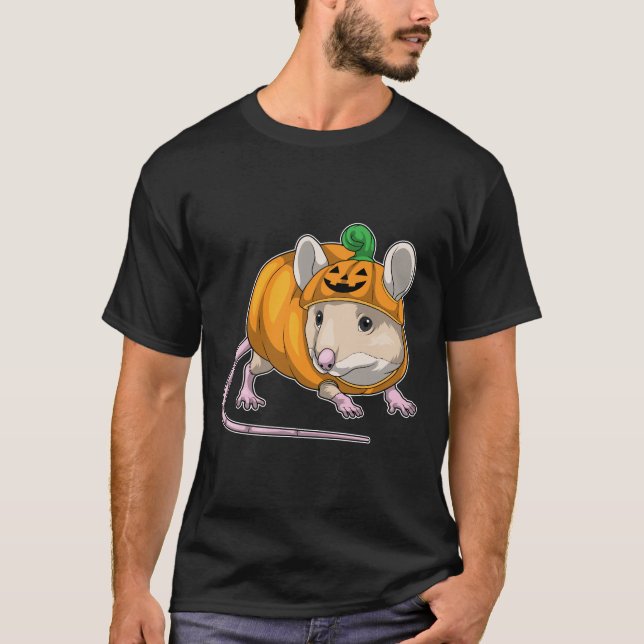 Maus Halloween Pumpkin T-Shirt (Vorderseite)