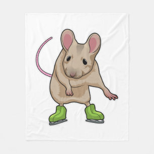 Maus Ice Skaten Ice Skate Fleecedecke