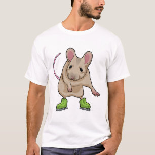 Maus Ice Skaten Ice Skate T-Shirt