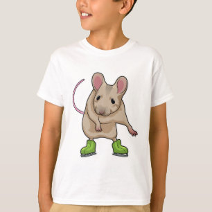 Maus Ice Skaten Ice Skate T-Shirt