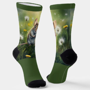 Maus in den Lüstern Socken