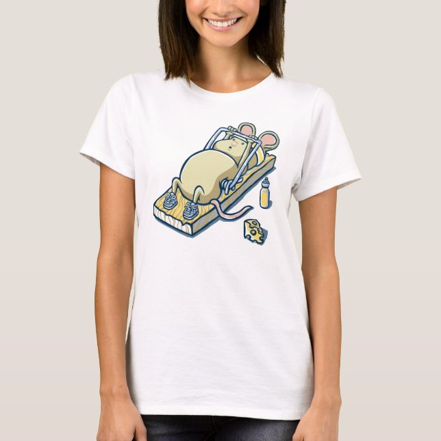 Maus in den lustigen Entwürfen T-Shirt der (Vorderseite)