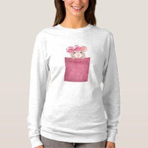 Maus in der Tasche. Rosa Version T-Shirt