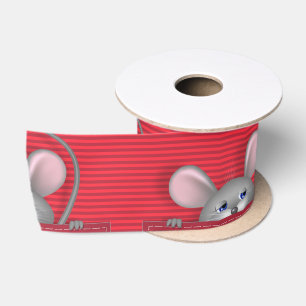 Maus in der Tasche Satinband