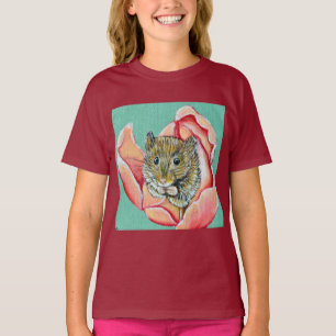 Maus in einem Tulip-Gemälde T-Shirt