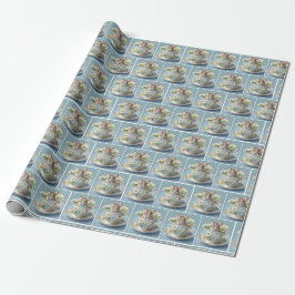 Maus in Vintager Verbindung Geschenkpapier
