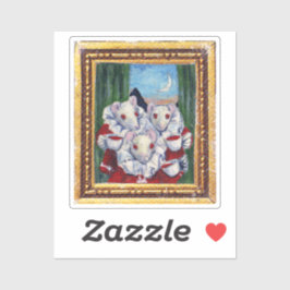 Maus-Lair-Malerei aus Blut Tee und rote Zeichenket Aufkleber