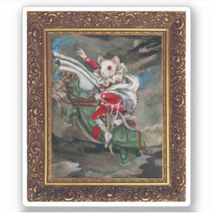 Maus-Lair-Malerei aus Blut Tee und rote Zeichenket Aufkleber