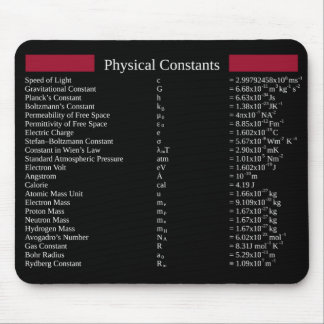 Maus-Matte mit gemeinsamen physikalischen Konstant Mousepad