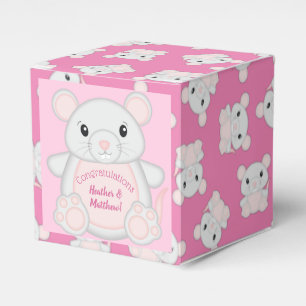 Maus Mäuse Baby Dusche Rosa Geschenkschachtel