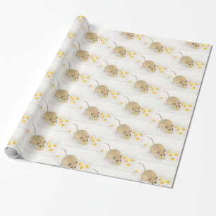 Maus mit Candy Corns Geschenkpapier