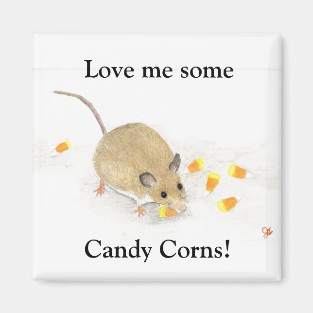 Maus mit Candy Corns Magnet (Vorne)