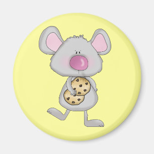 Maus mit Cookies Tshirts und Geschenke Magnet