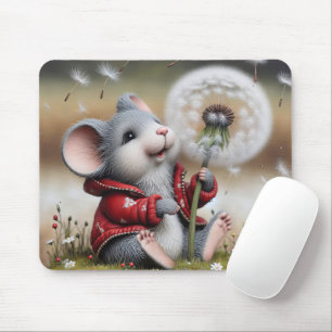 Maus mit einem Lüster Mousepad