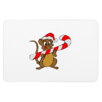 Maus mit einem Weihnachtskandinken