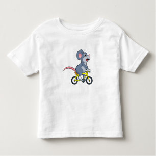 Maus mit Fahrrad Kleinkind T-shirt