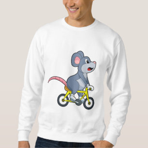 Maus mit Fahrrad Sweatshirt