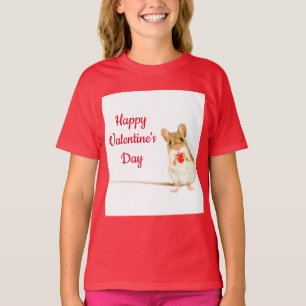 Maus mit Herz-T - Shirt