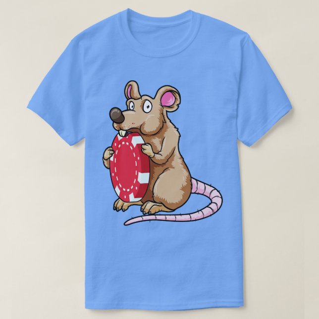 Maus mit Jetons T-Shirt (Design vorne)