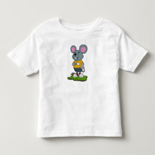 Maus mit Kaffeetasse Kleinkind T-shirt