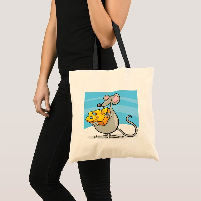 Maus mit Käse Tote Tasche (Von Creator hochgeladen)