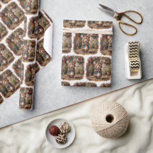 Maus mit schockiertem Gesichtsausdruck Geschenkpapier