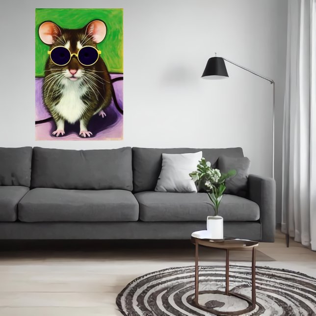 Maus mit Sonnenbrille | AI Art Poster (Von Creator hochgeladen)