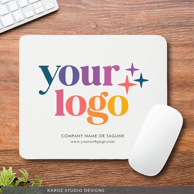 Maus-Pad für benutzerdefiniertes Business-Logo Mousepad (Customize with your logo, Company Name or Tagline and website.)