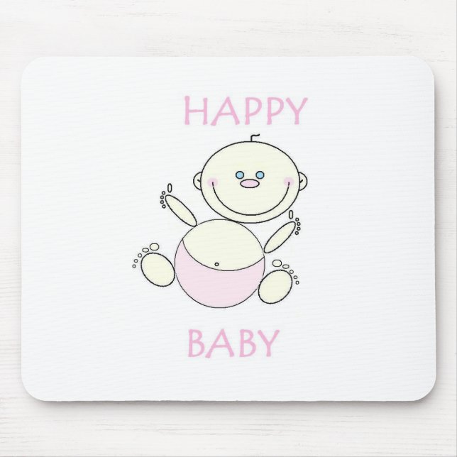 Maus Pad, Happy Baby Mousepad (Vorne)