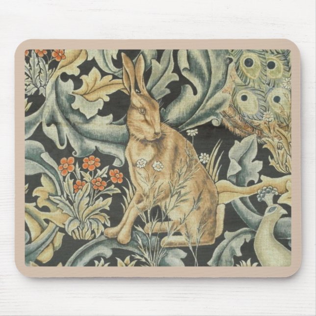 Maus Pad - Hare and Peacock Mousepad (Vorne)