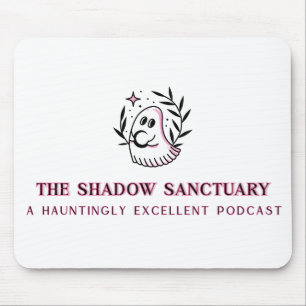 Maus-Pad mit rosa und schwarz-farbenem Full-Logo Mousepad