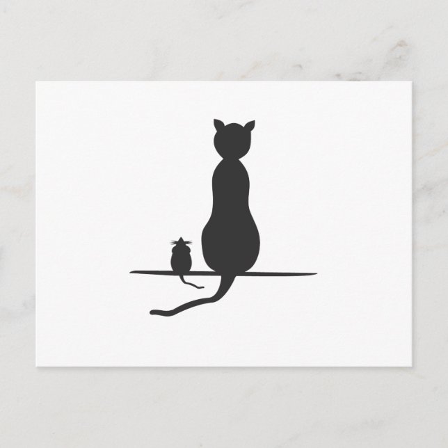 Maus Postkarte (Vorderseite)