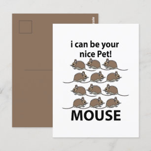 Maus Ratte Tier Ich Kann Deine Nettes Haustier Mau Postkarte