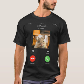 Maus ruft lustiger Mäuse-Enthusiast Mäuse-Haustier T-Shirt