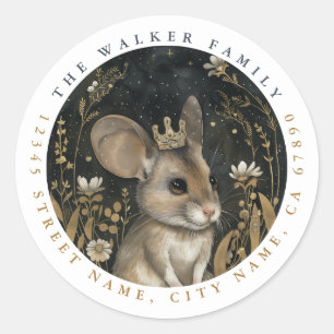 Maus-Rundkleber Runder Aufkleber