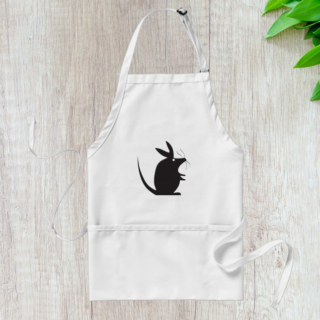 Maus Silhouette Minimalistisches Tier Schürze (Von Creator hochgeladen)