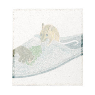 Maus Slipper Notizblock
