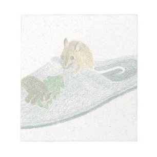 Maus Slipper Notizblock