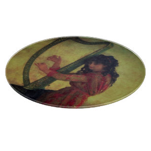 Maus spielt Harfe Schneidebrett