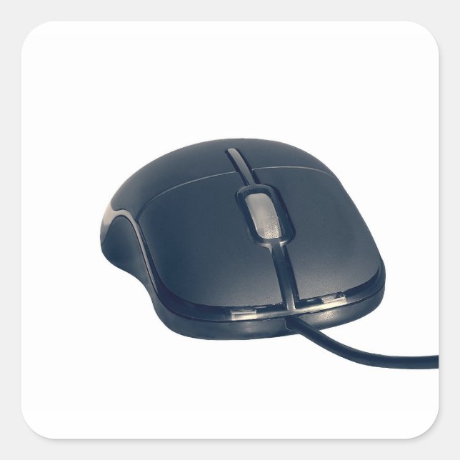 Maus-Sticker Quadratischer Aufkleber (Vorderseite)