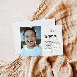 Maus und Cookie Geburtstags-Foto Vielen Dank Dankeskarte