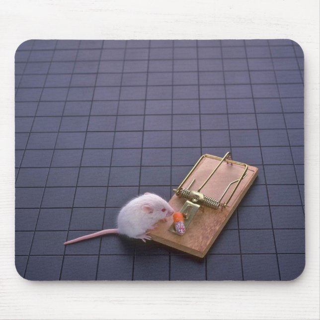 Maus und Falle Mousepad (Vorne)