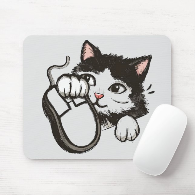 Maus und Katze Mousepad (Mit Mouse)