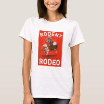 Maus und Meerschweinchen-Rodeo Frauen T-Shirt