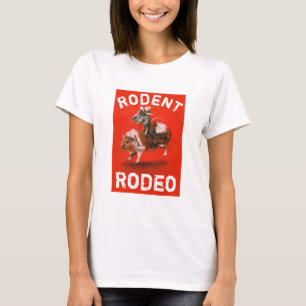 Maus und Meerschweinchen-Rodeo Frauen T-Shirt