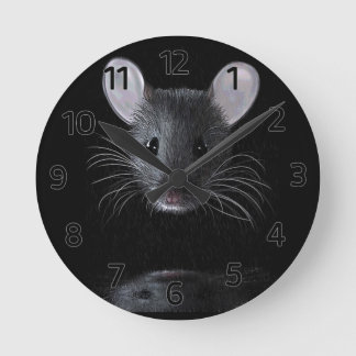 Maus- und Reflektorhalterung Runde Wanduhr