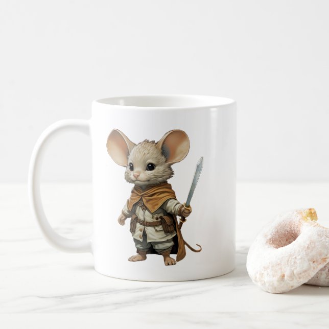 Maus Warrior Kaffeetasse (Mit Donut)