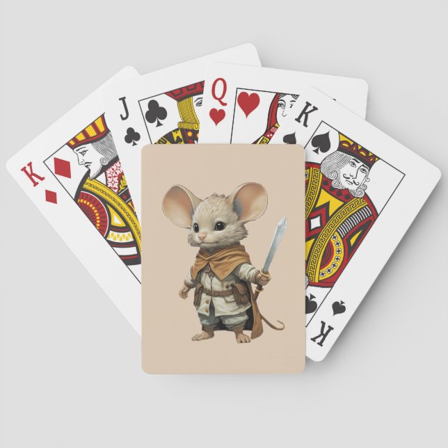 Maus Warrior Spielkarten (Rückseite)